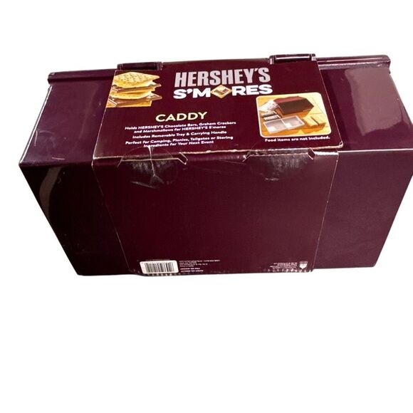 NWOT Hershey's S'mores on the Go Camping Picnic Caddy Portable Storage Container - Picture 11 of 11